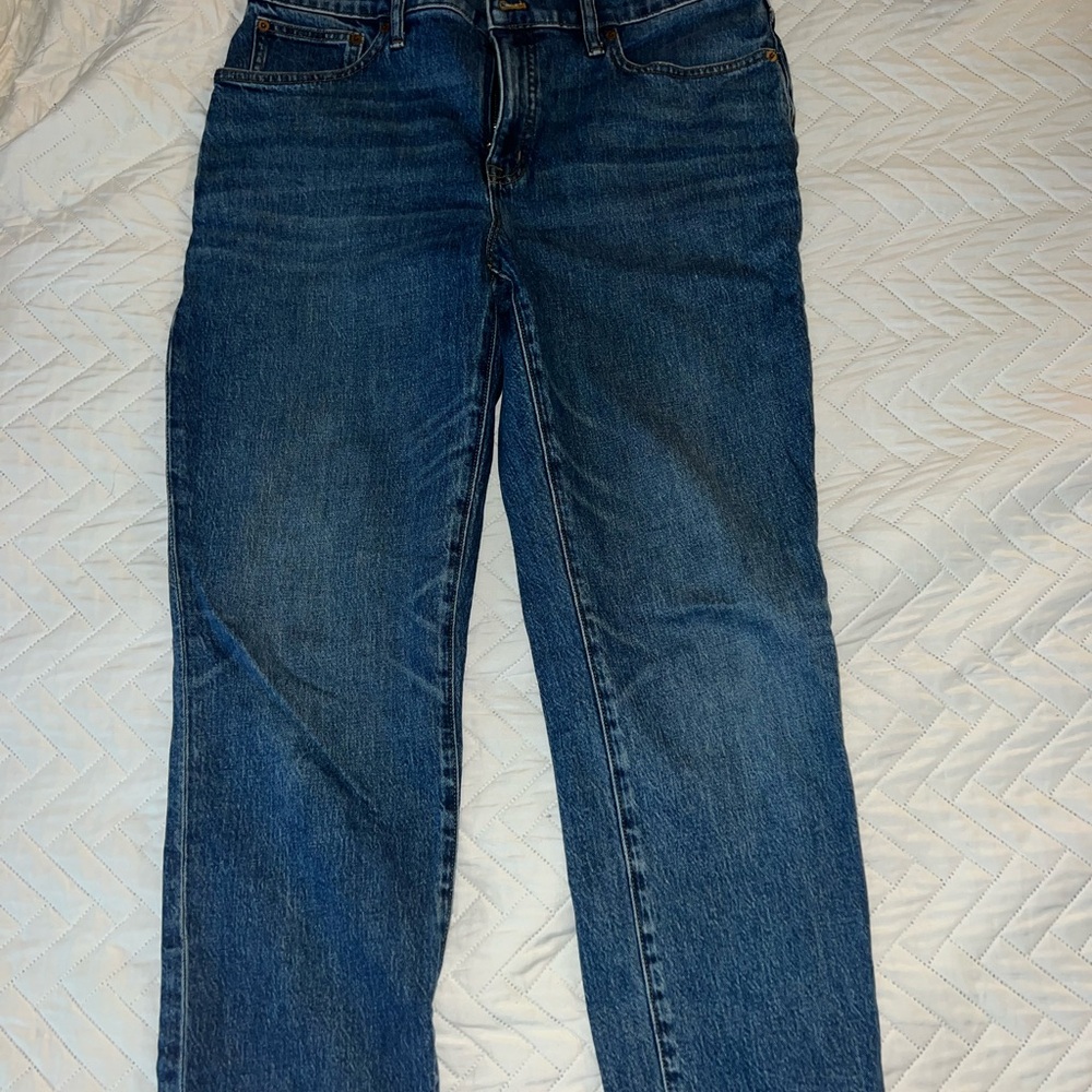 J. Crew Women's Straight Leg Jeans in Deep Blue